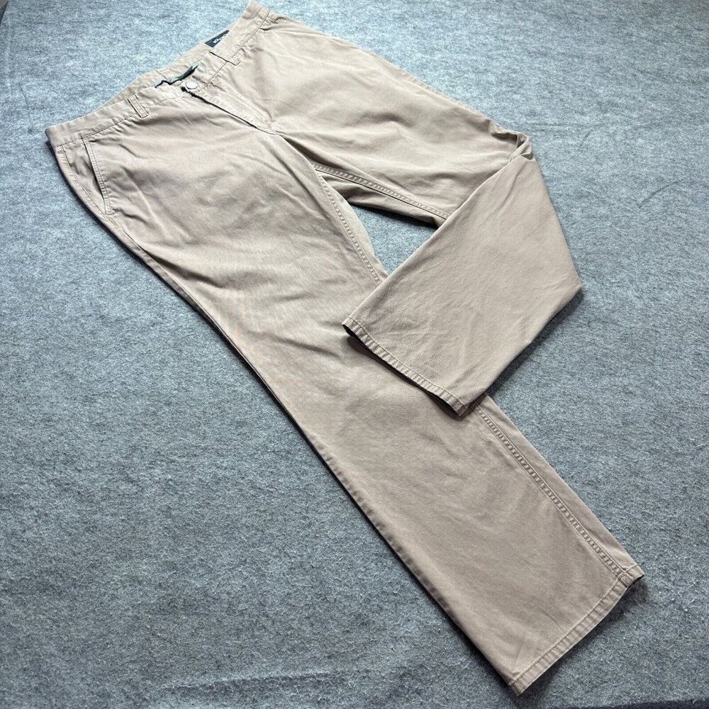 Bonobos Pants Men 38 x 32 Beige Khaki Slim Fit Chinos Trouser Flat Front Snap